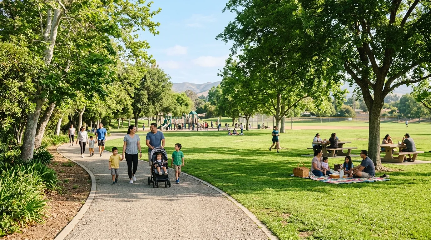 Families enjoying parks and outdoor spaces in Buena Park