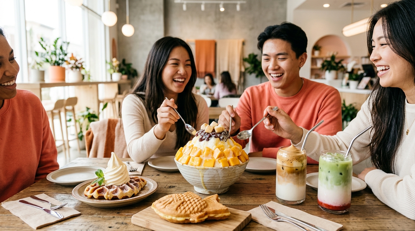 Korean shaved ice, croffle and taiyaki desserts in Buena Park